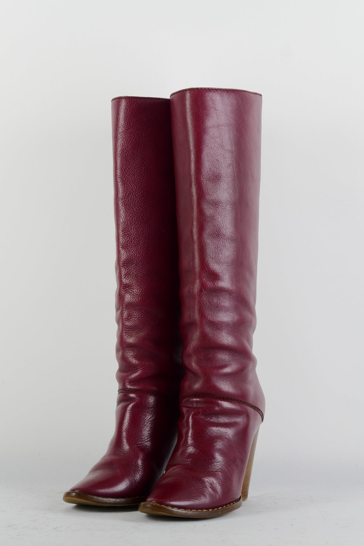 BUUTS Dolce&Gabbana Stiefel Leder bordeaux 225062-2