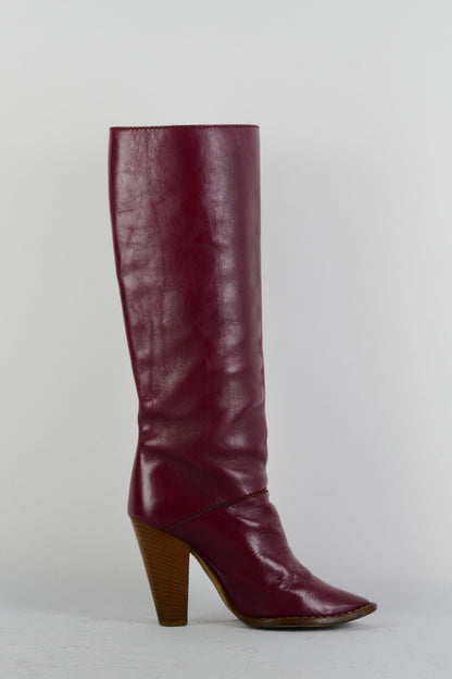 BUUTS Dolce&Gabbana Stiefel Leder bordeaux 225062-3