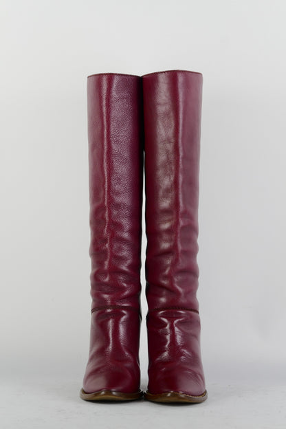 BUUTS Dolce&Gabbana Stiefel Leder bordeaux 225062-4
