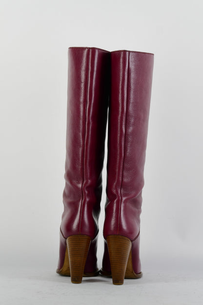 BUUTS Dolce&Gabbana Stiefel Leder bordeaux 225062-5