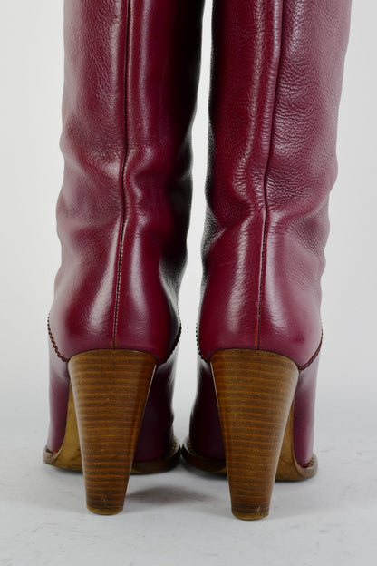 BUUTS Dolce&Gabbana Stiefel Leder bordeaux 225062-6