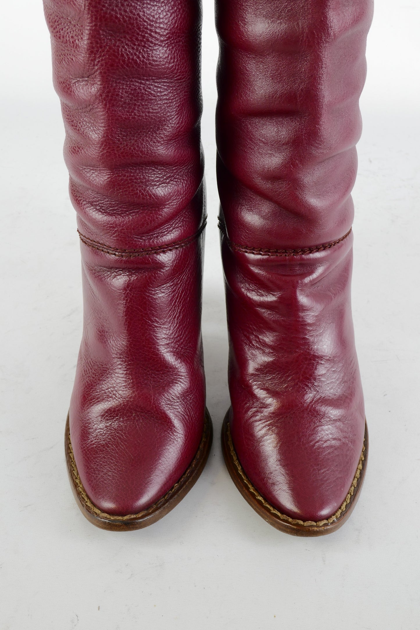 BUUTS Dolce&Gabbana Stiefel Leder bordeaux 225062-7