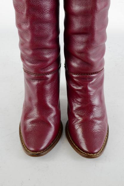 BUUTS Dolce&Gabbana Stiefel Leder bordeaux 225062-7