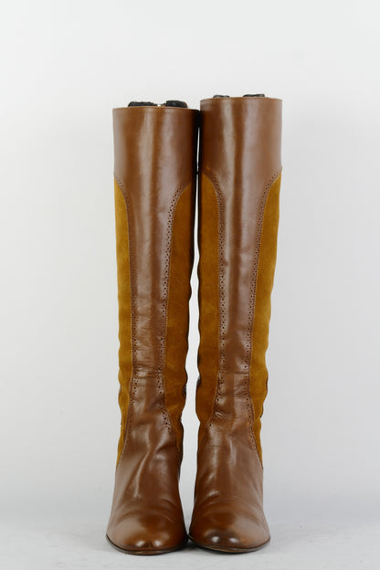 BUUTS Aigner Stiefel Leder cognac 225064-4