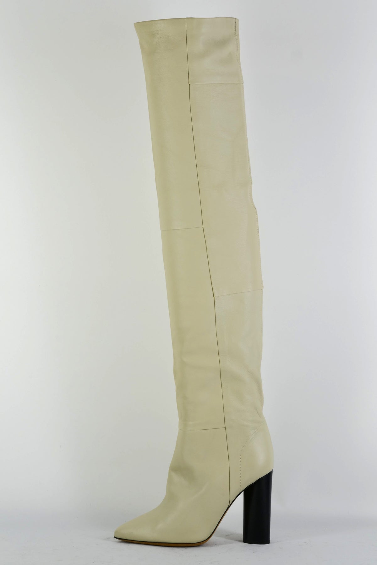 BUUTS Iro Overknees Leder creme 225065-1