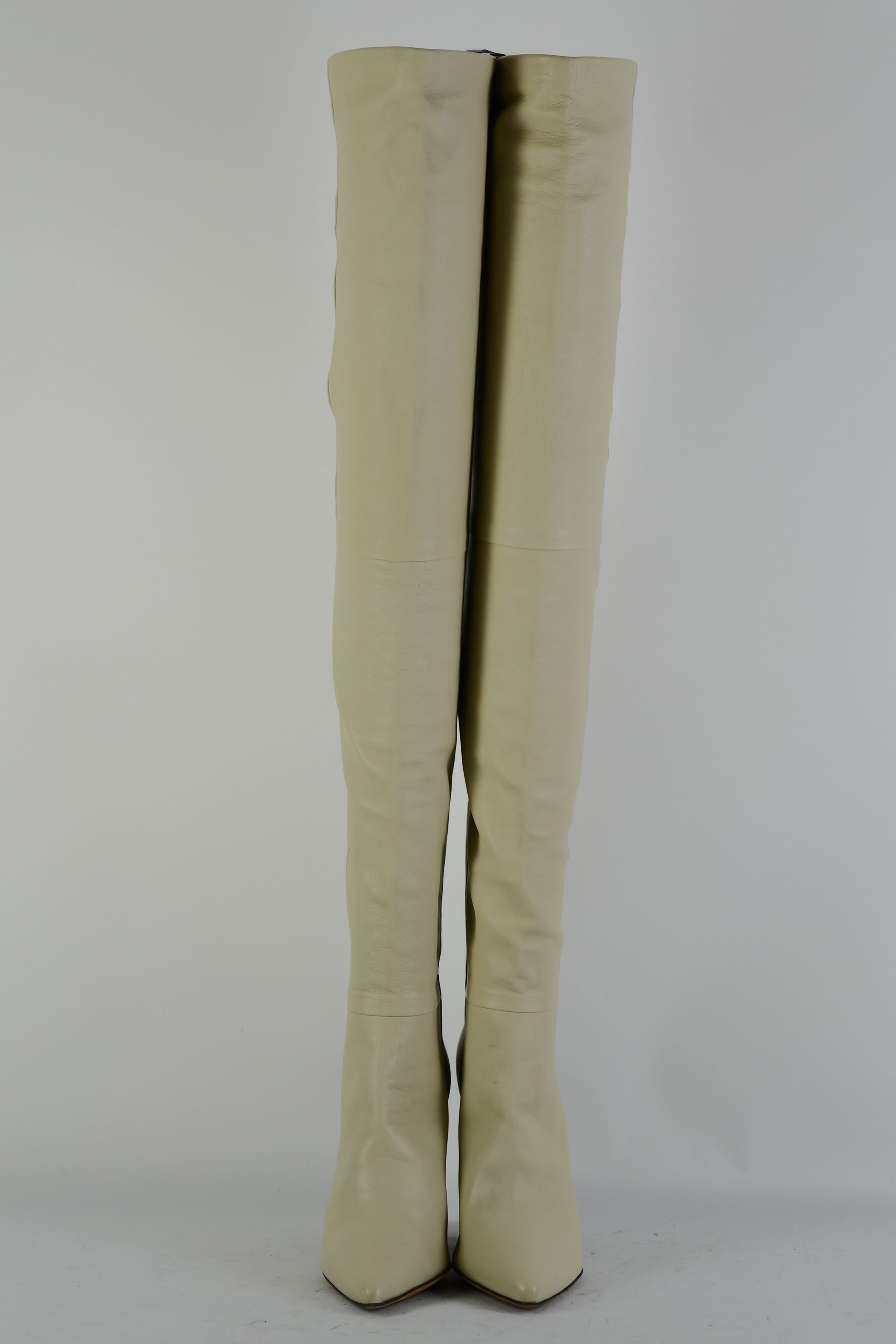 BUUTS Iro Overknees Leder creme 225065-4