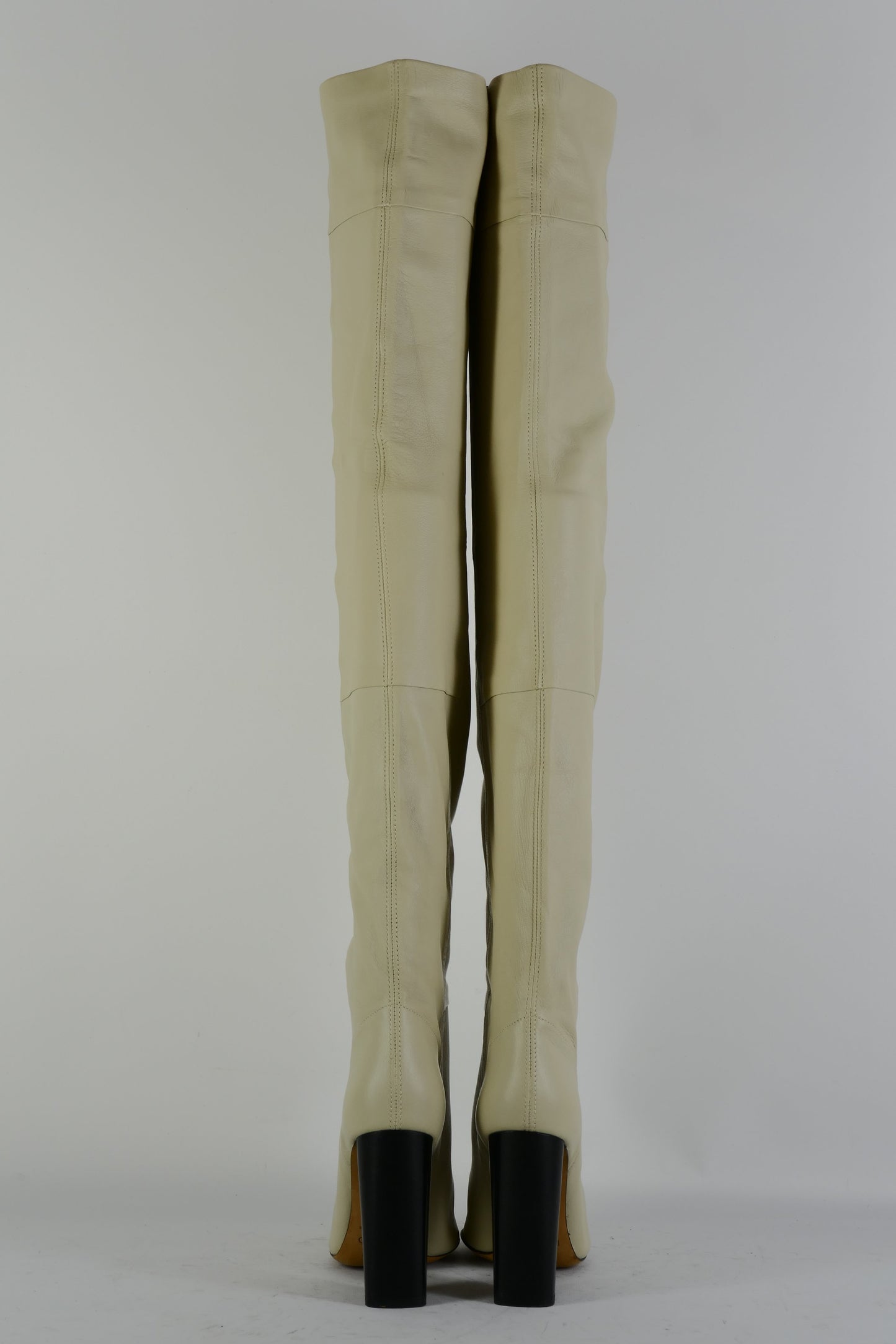 BUUTS Iro Overknees Leder creme 225065-5