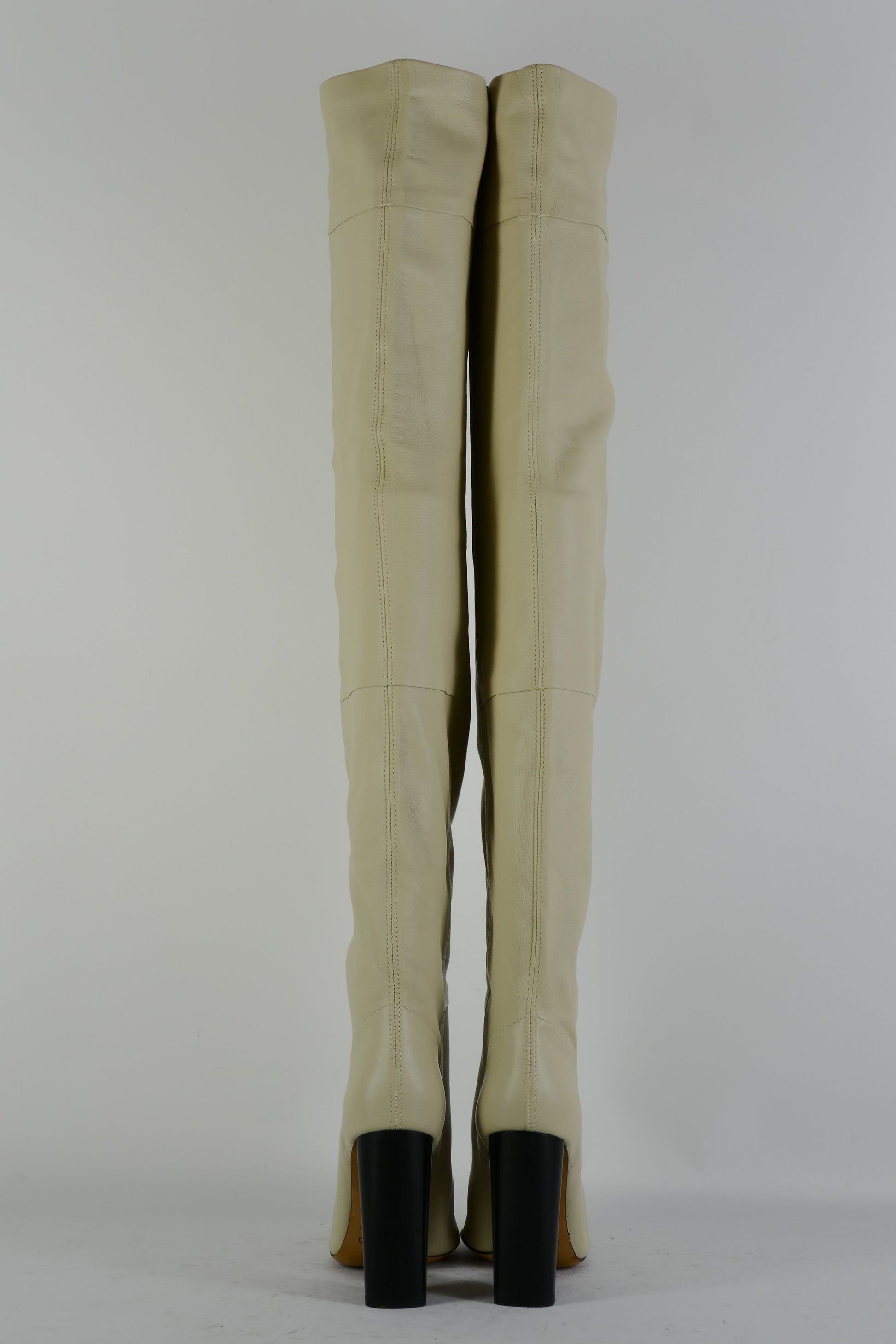 BUUTS Iro Overknees Leder creme 225065-5