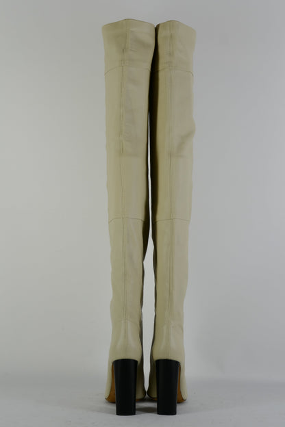 BUUTS Iro Overknees Leder creme 225065-5