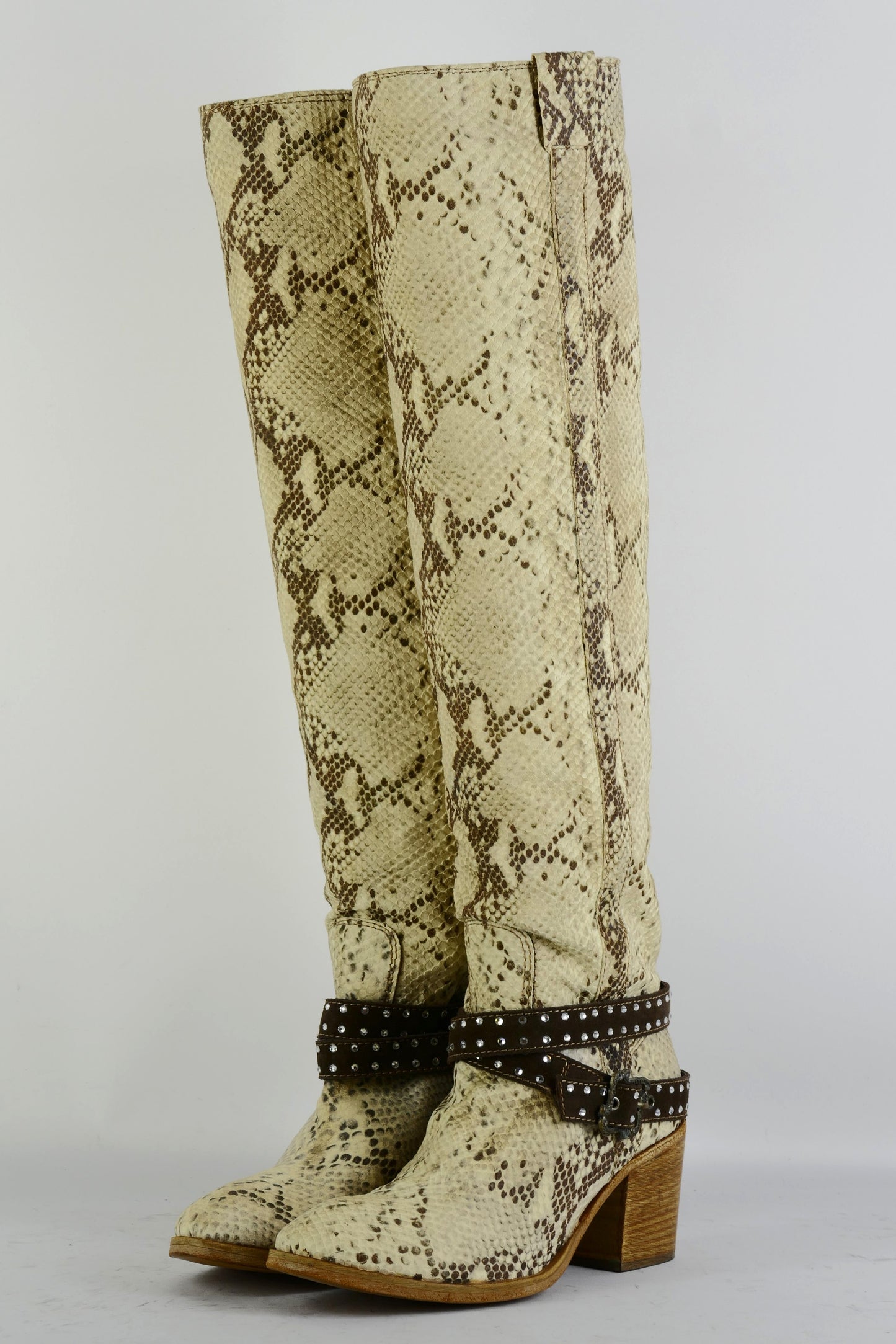 BUUTS Python Overknees Wildleder gemustert 225066-2