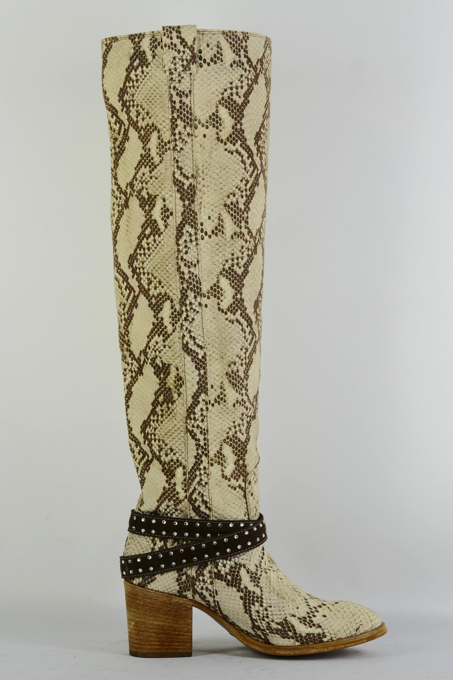 BUUTS Python Overknees Wildleder gemustert 225066-3
