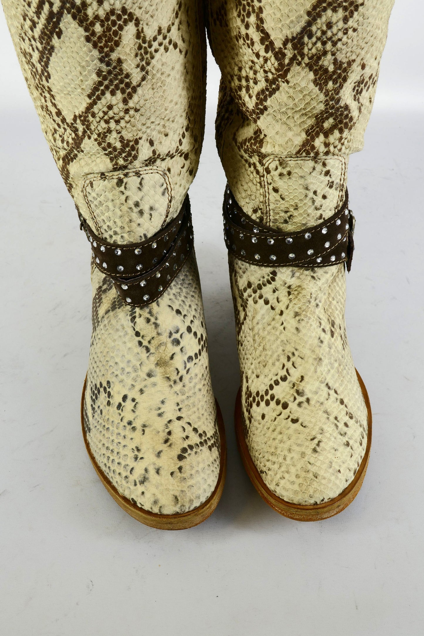 BUUTS Python Overknees Wildleder gemustert 225066-7