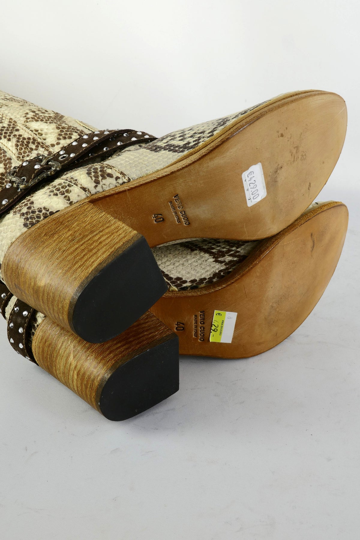BUUTS Python Overknees Wildleder gemustert 225066-8