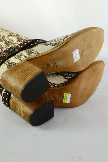 BUUTS Python Overknees Wildleder gemustert 225066-8