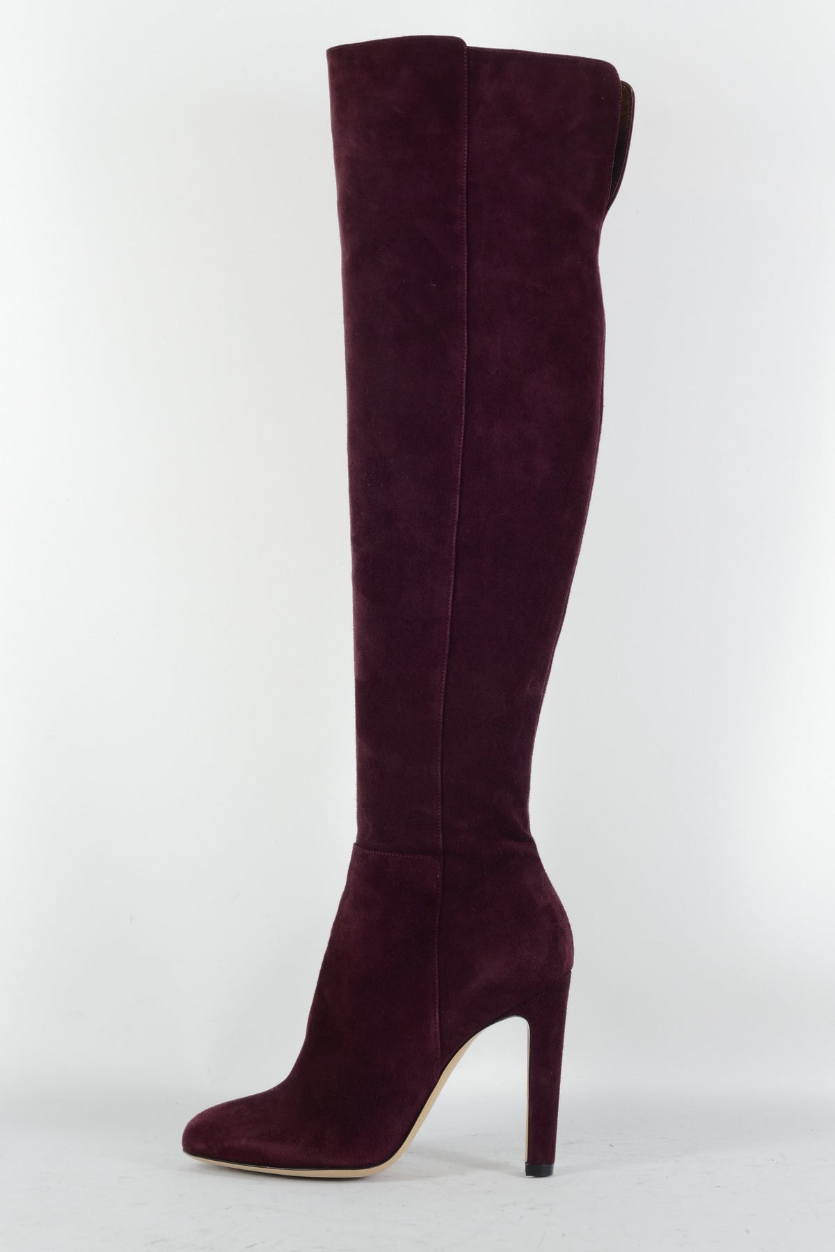 BUUTS Gianvito Rossi Hohe Stiefel Wildleder bordeaux 225069-1
