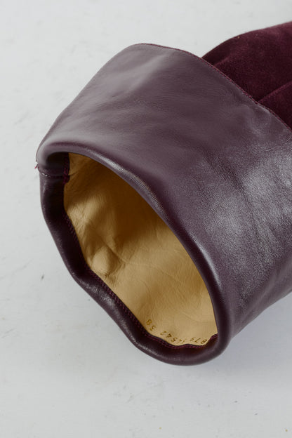 BUUTS Gianvito Rossi Hohe Stiefel Wildleder bordeaux 225069-10
