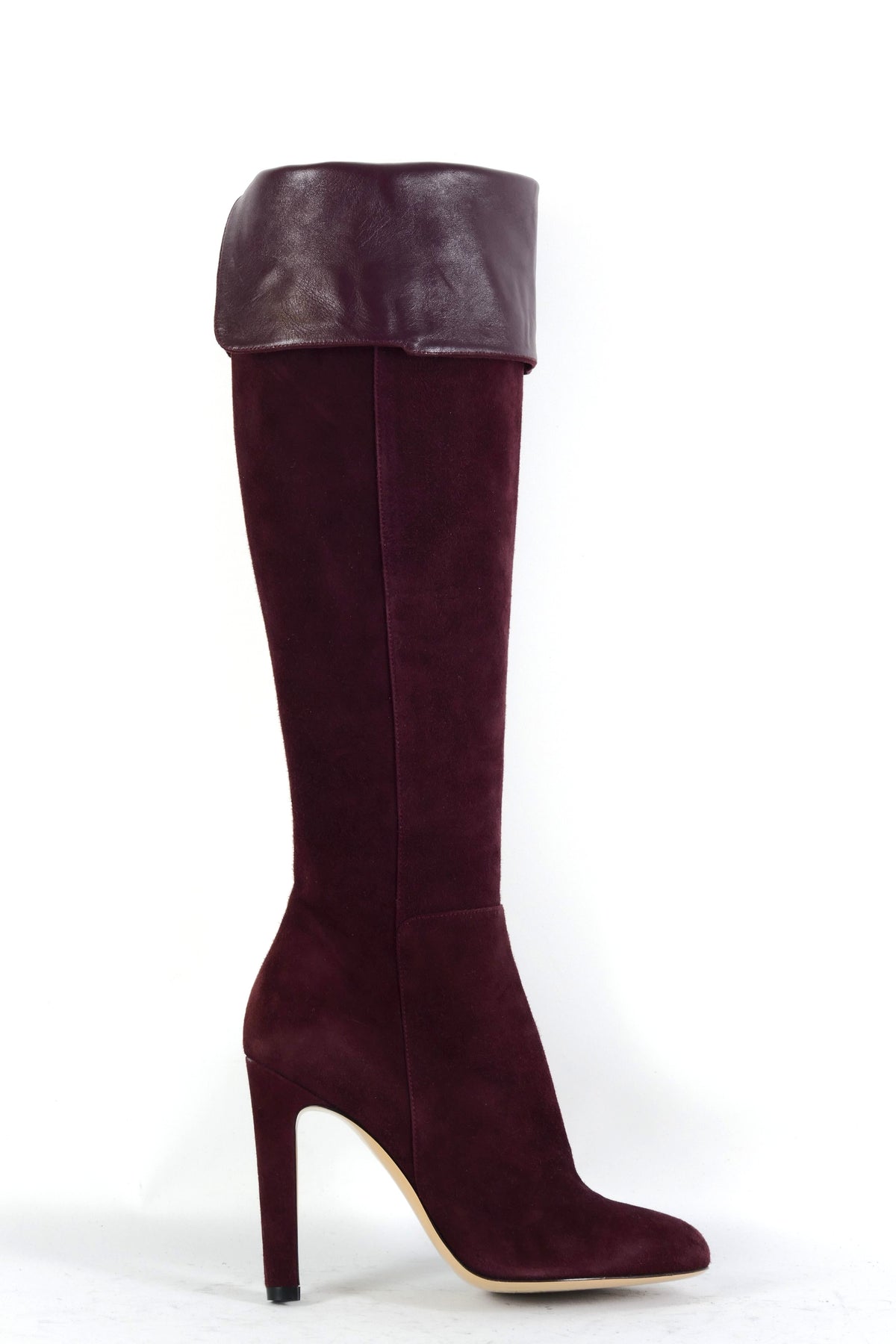 BUUTS Gianvito Rossi Hohe Stiefel Wildleder bordeaux 225069-12