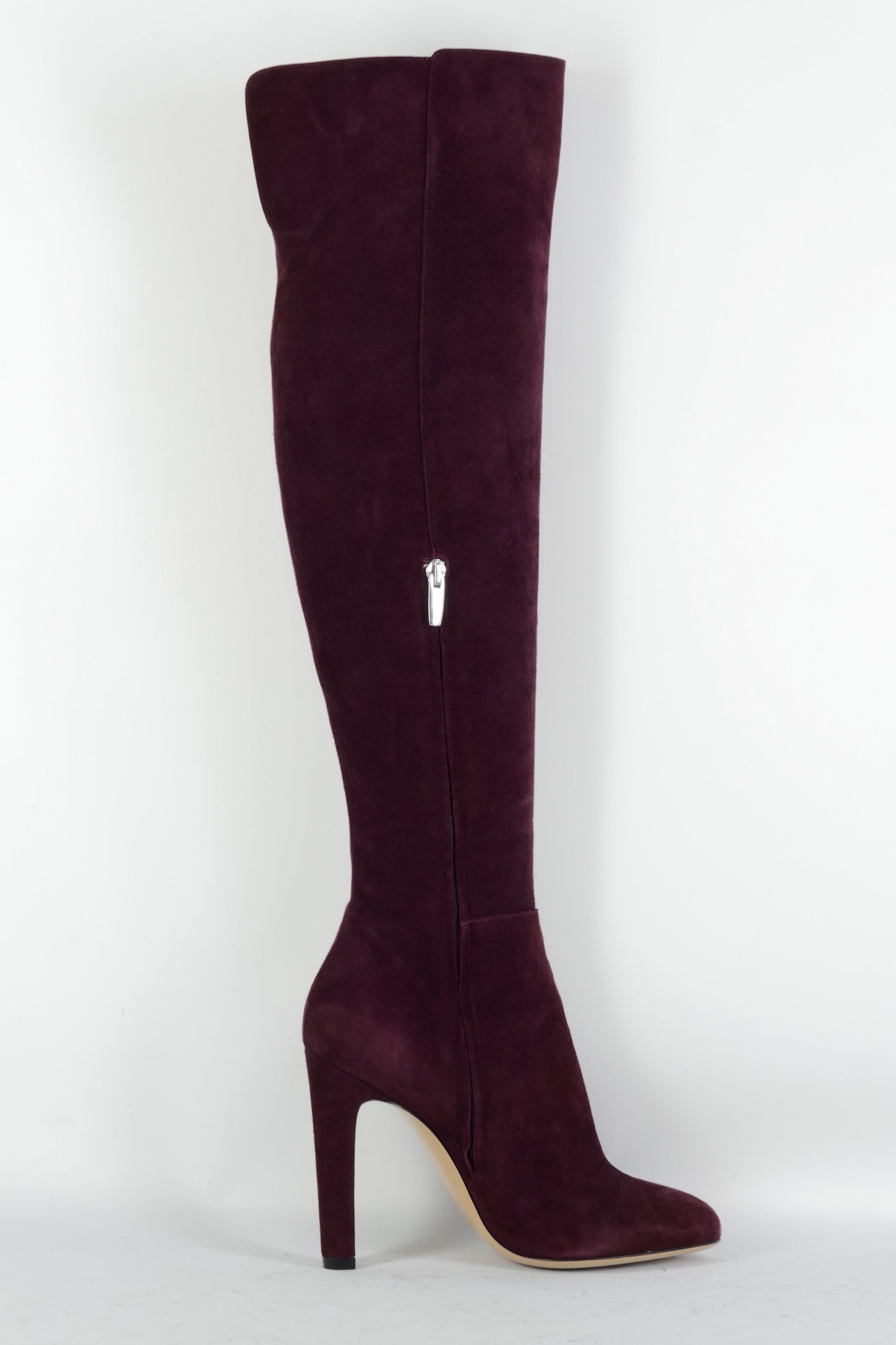 BUUTS Gianvito Rossi Hohe Stiefel Wildleder bordeaux 225069-3