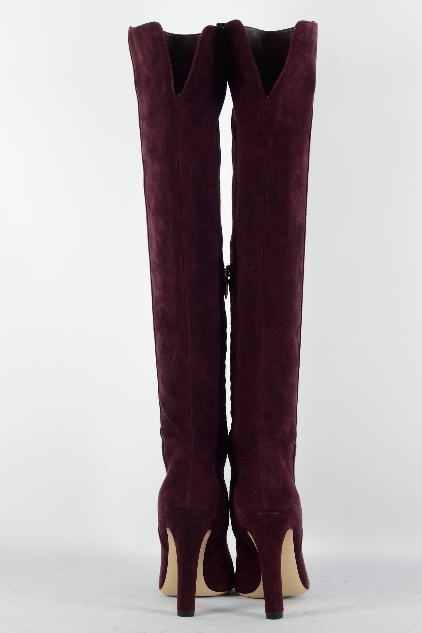 BUUTS Gianvito Rossi Hohe Stiefel Wildleder bordeaux 225069-5