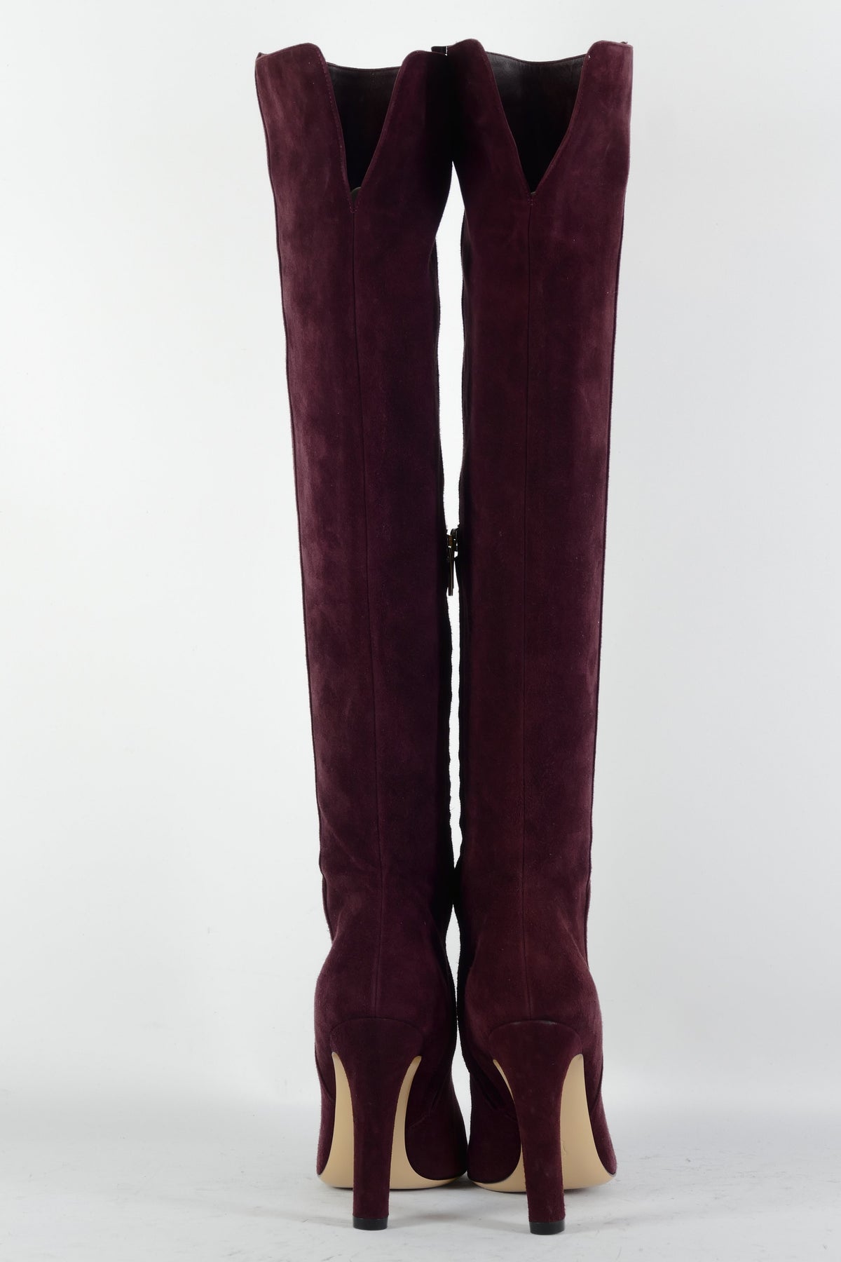 BUUTS Gianvito Rossi Hohe Stiefel Wildleder bordeaux 225069-5