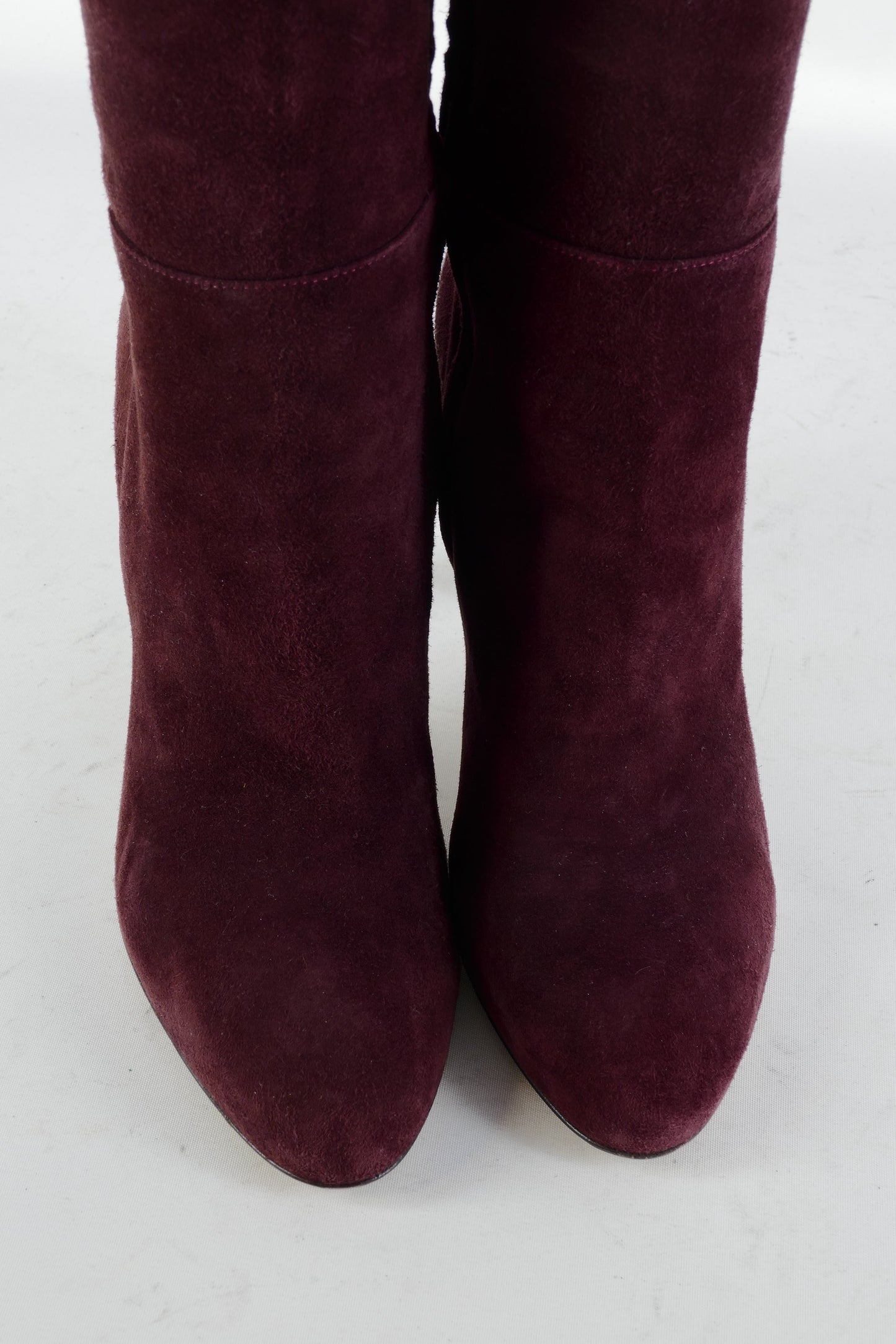 BUUTS Gianvito Rossi Hohe Stiefel Wildleder bordeaux 225069-7