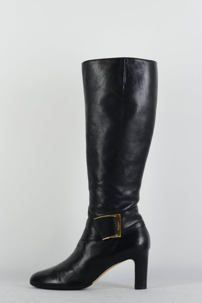 BUUTS Ferragamo Stiefel Leder schwarz 225070-1