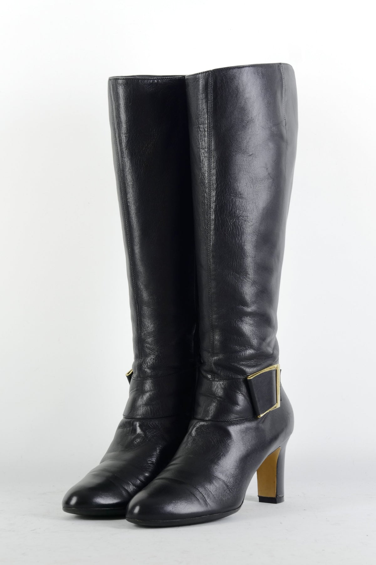 BUUTS Ferragamo Stiefel Leder schwarz 225070-2