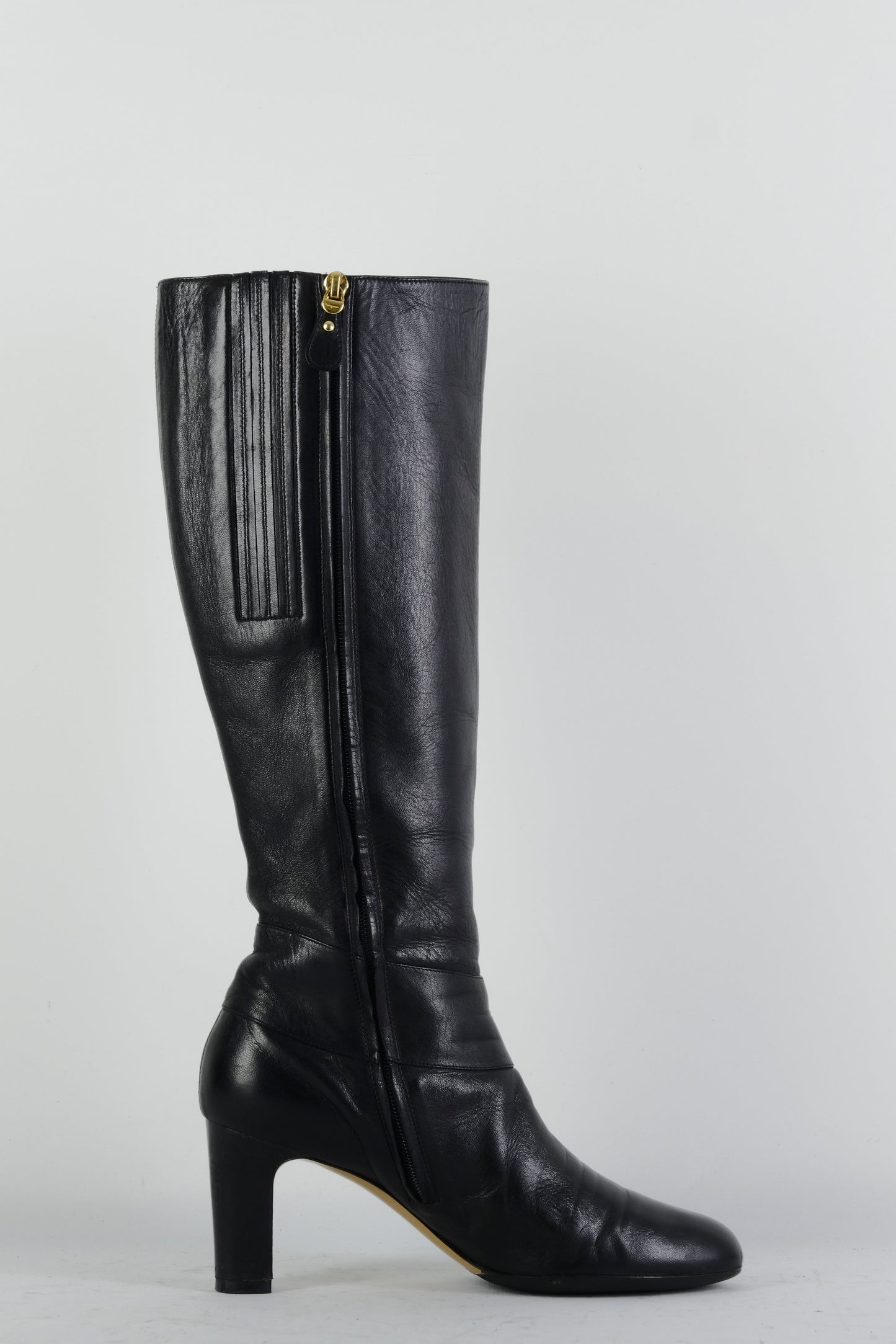 BUUTS Ferragamo Stiefel Leder schwarz 225070-3