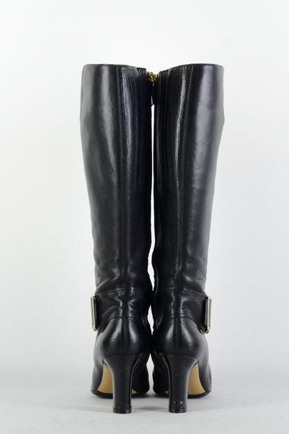 BUUTS Ferragamo Stiefel Leder schwarz 225070-5