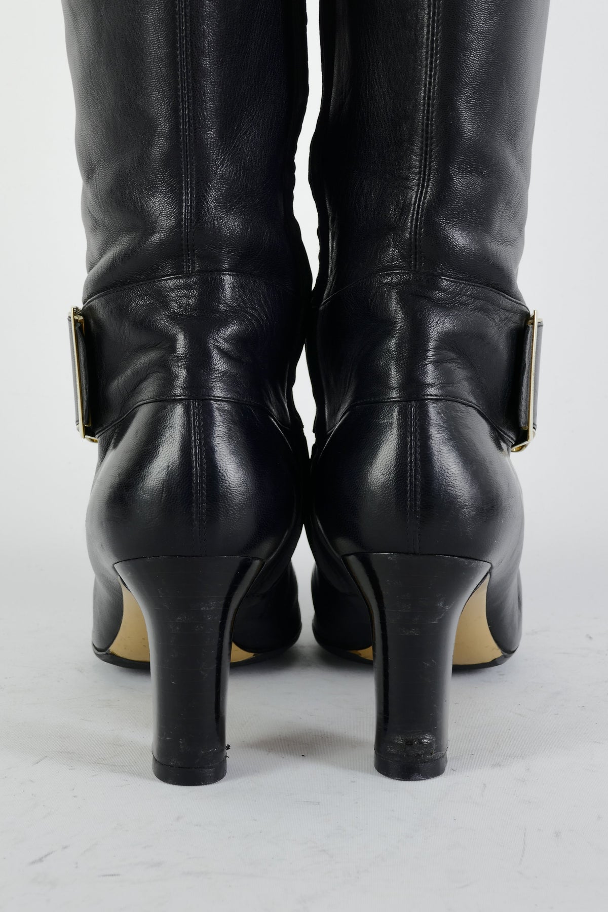 BUUTS Ferragamo Stiefel Leder schwarz 225070-6