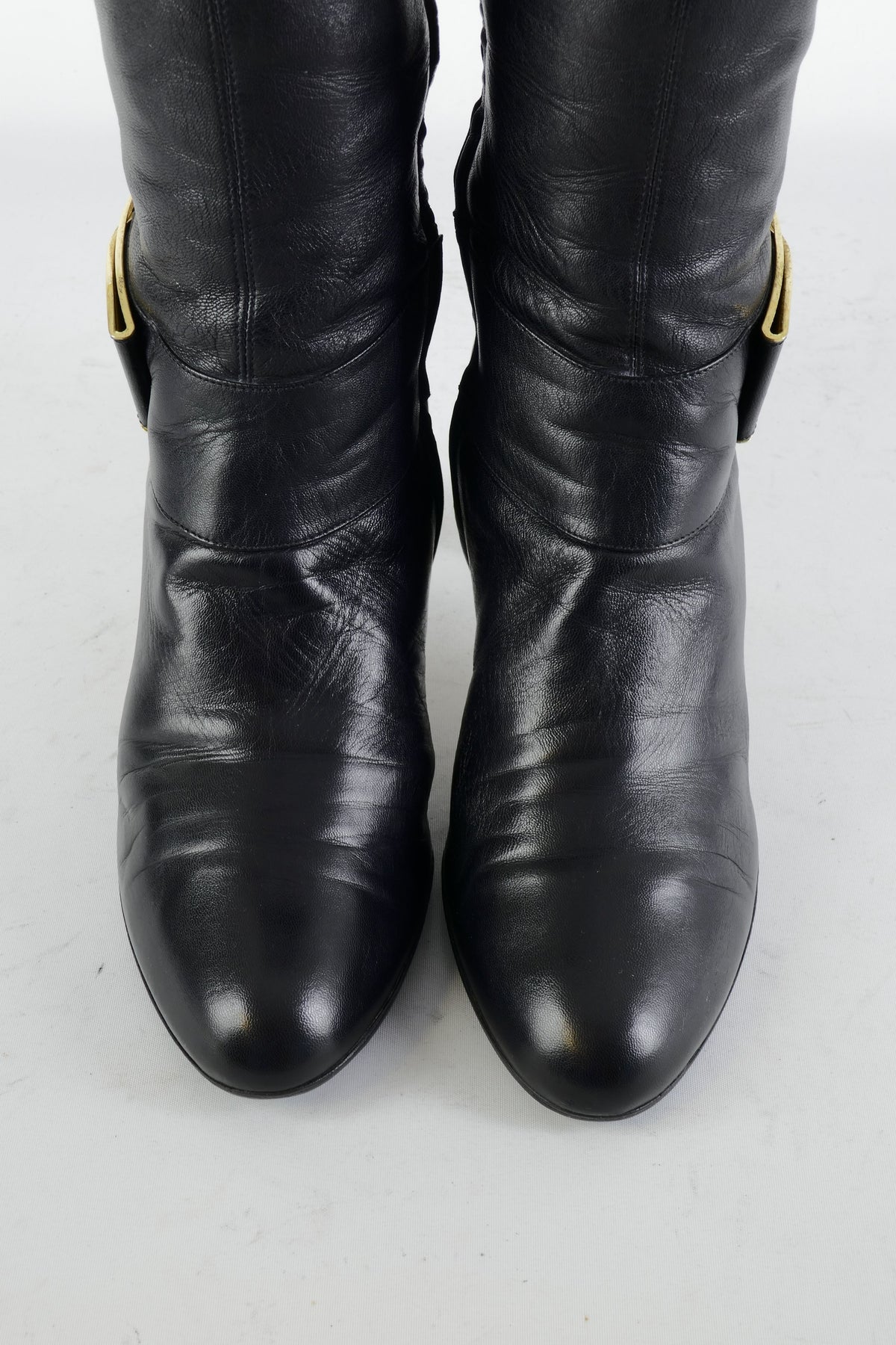 BUUTS Ferragamo Stiefel Leder schwarz 225070-7