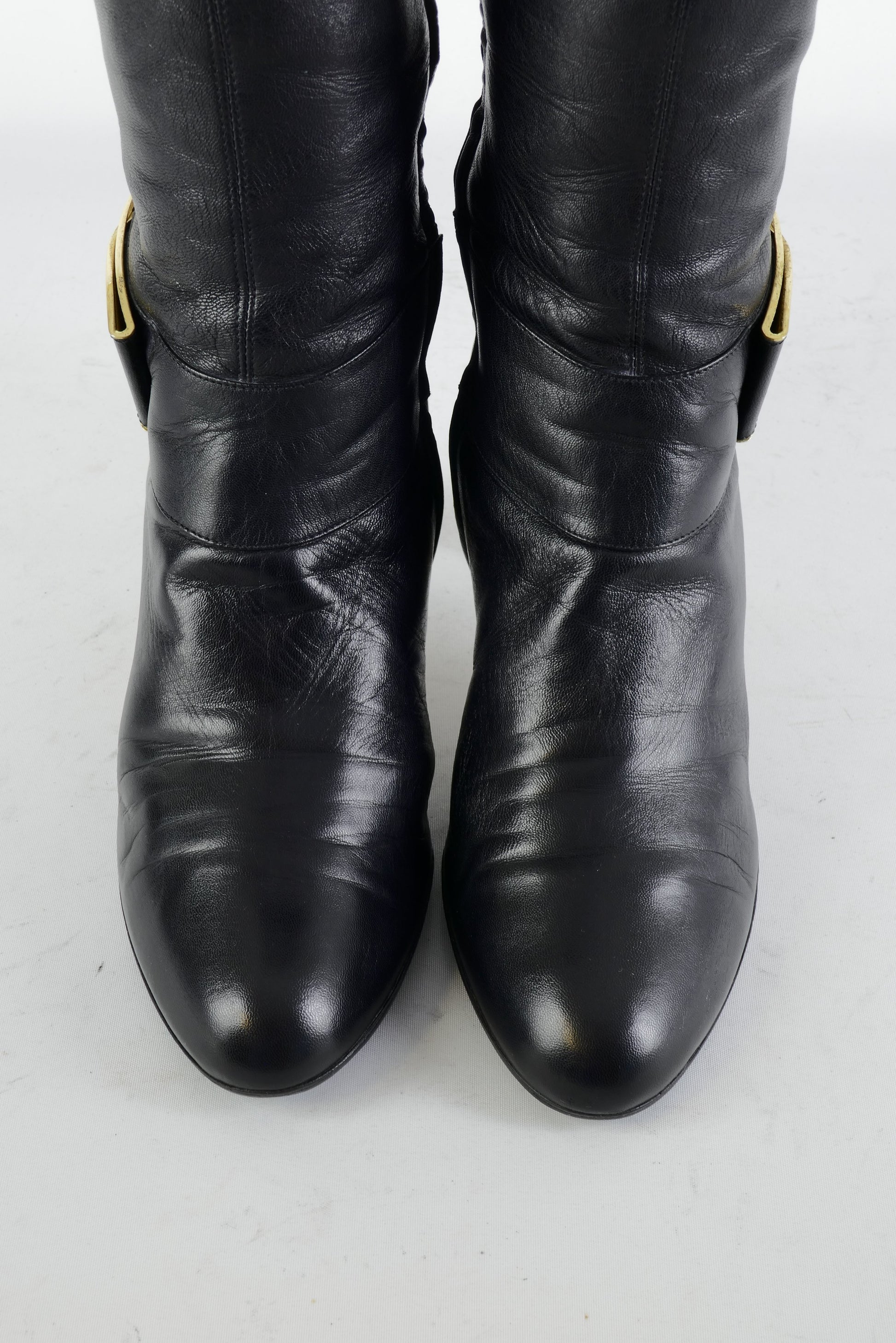 BUUTS Ferragamo Stiefel Leder schwarz 225070-7