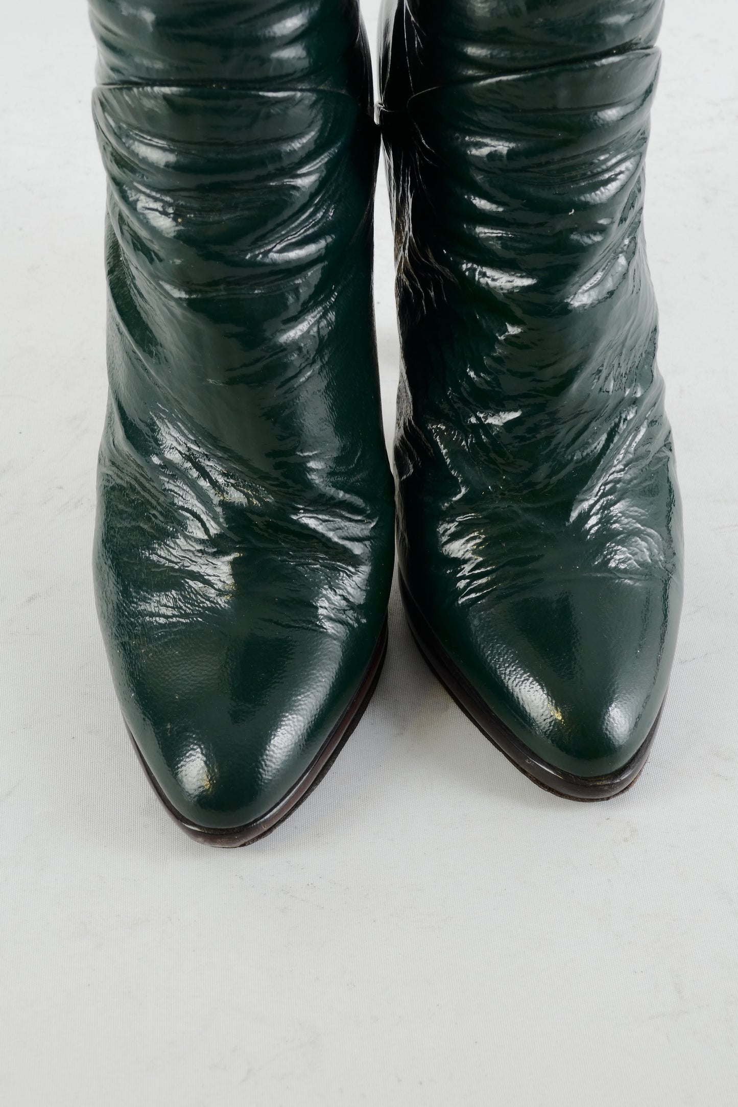 BUUTS Giuseppe Zanotti Hohe Stiefel Leder grün 225072-7