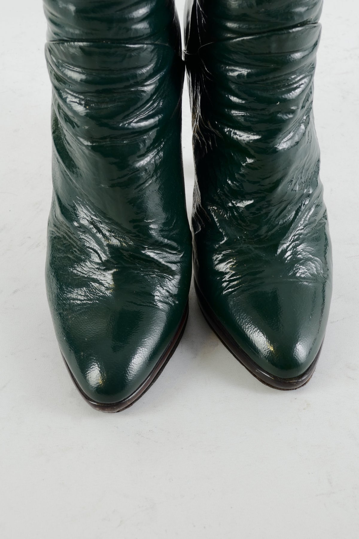 BUUTS Giuseppe Zanotti Hohe Stiefel Leder grün 225072-7