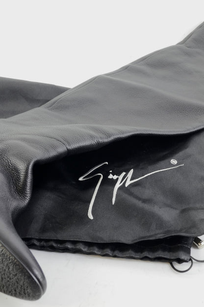 BUUTS Giuseppe Zanotti Hohe Stiefel Leder schwarz 225073-11