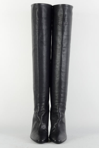 BUUTS Giuseppe Zanotti Hohe Stiefel Leder schwarz 225073-4