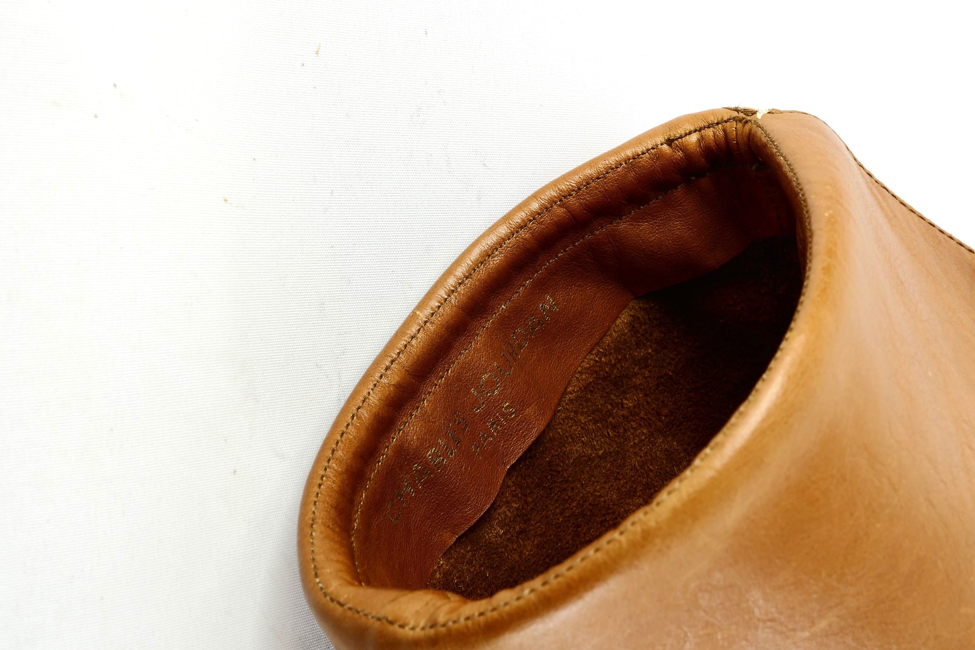 BUUTS Charles Jourdan Vintage-Stiefel Leder cognac 225074-10