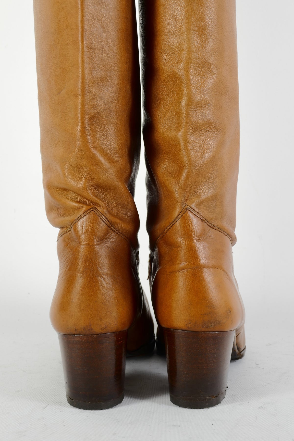 BUUTS Charles Jourdan Vintage-Stiefel Leder cognac 225074-6