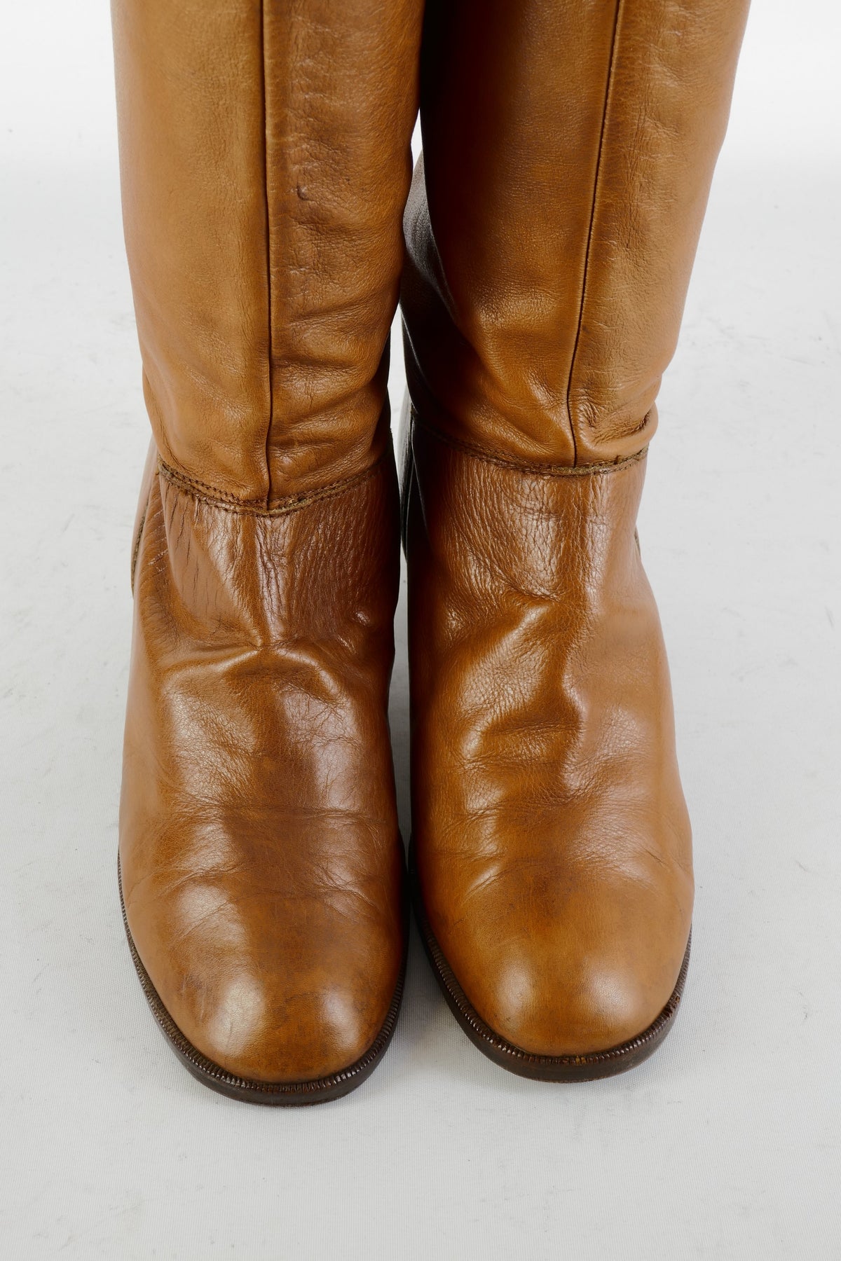 BUUTS Charles Jourdan Vintage-Stiefel Leder cognac 225074-7