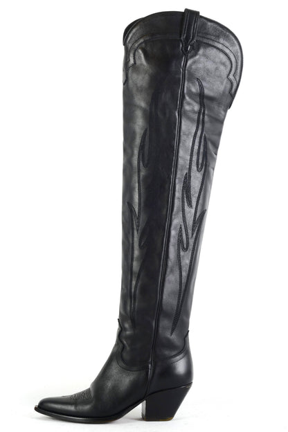 BUUTS Sonora Overknees Leder schwarz 225075-1