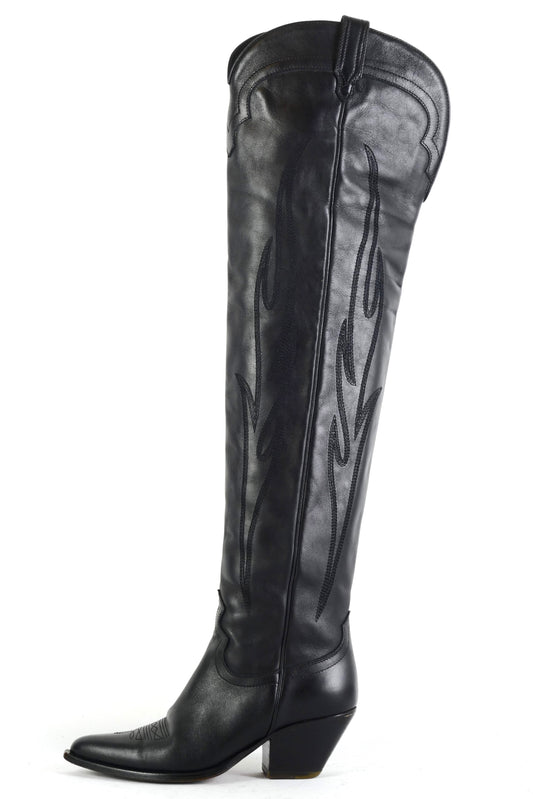 BUUTS Sonora Overknees Leder schwarz 225075-1