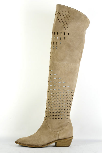 BUUTS Ovye Overknees Leder camel 225076-1