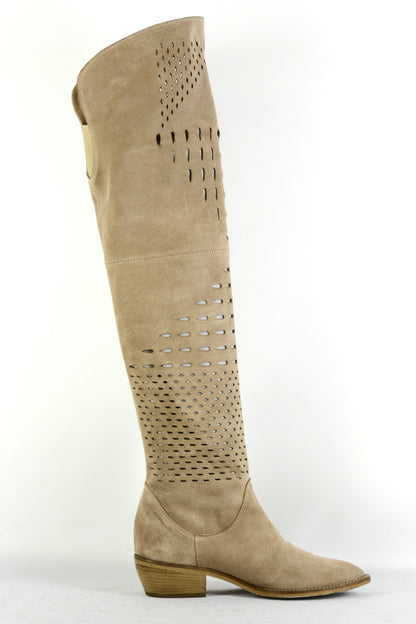 BUUTS Ovye Overknees Leder camel 225076-3