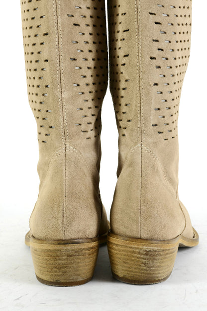 BUUTS Ovye Overknees Leder camel 225076-6