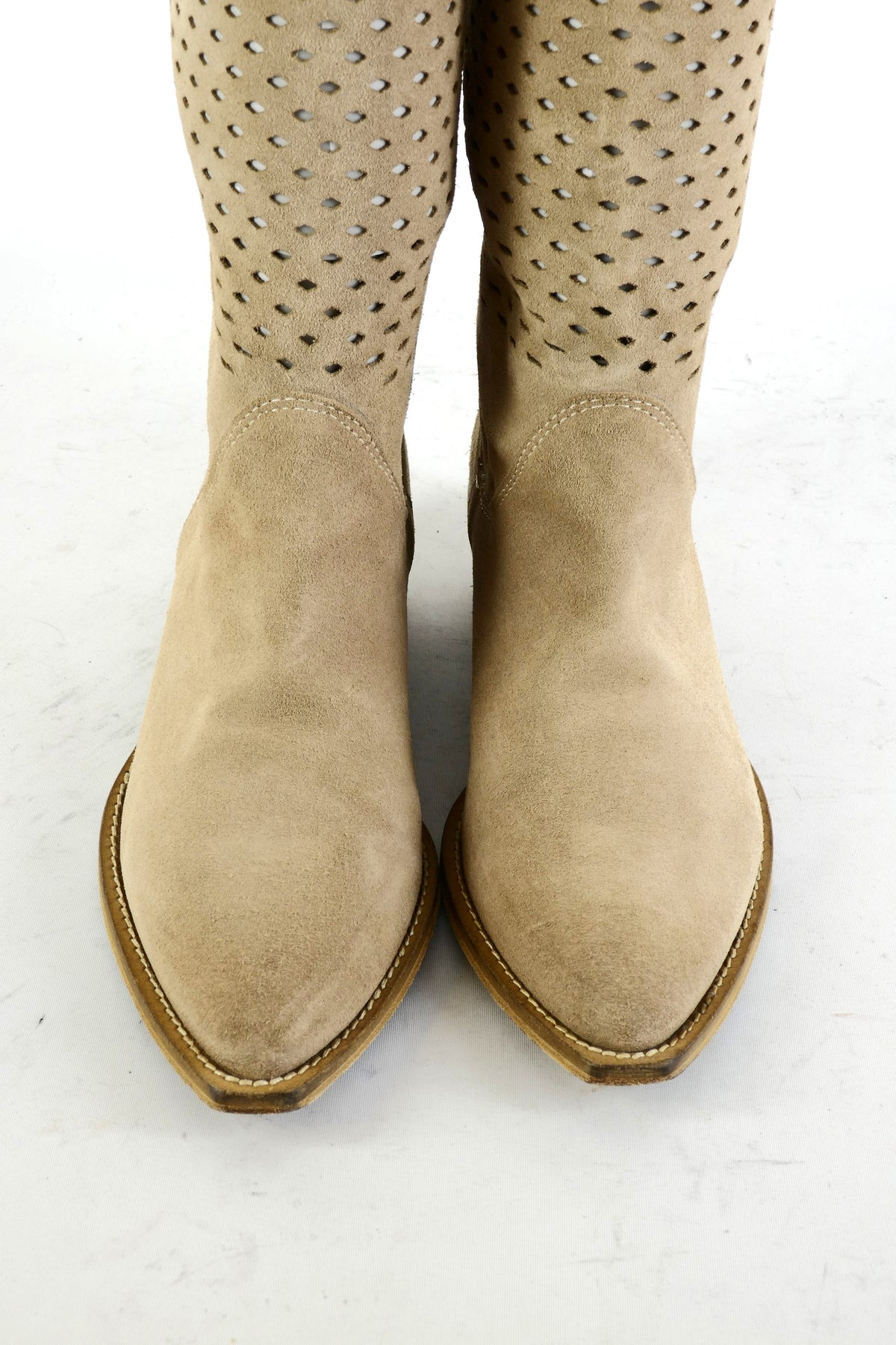 BUUTS Ovye Overknees Leder camel 225076-7