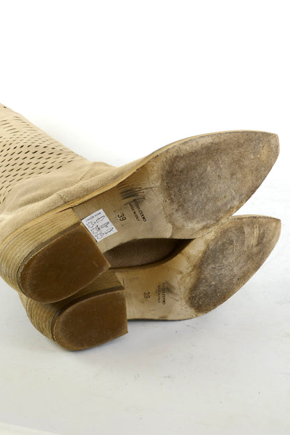BUUTS Ovye Overknees Leder camel 225076-8