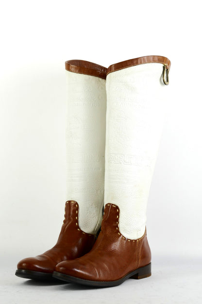 BUUTS La Martina Stiefel Leder weiß 225078-2