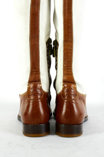 BUUTS La Martina Stiefel Leder weiß 225078-6