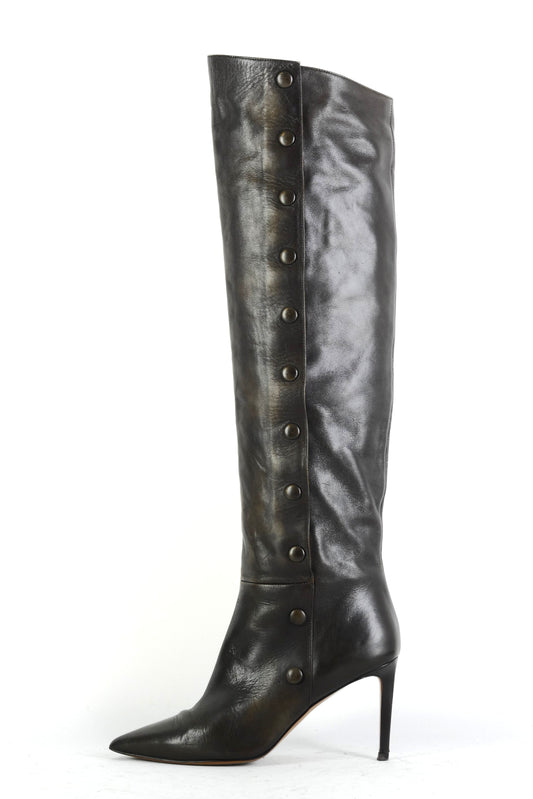 BUUTS L'Autre Chose Hohe Stiefel Leder anthrazit 225079-1