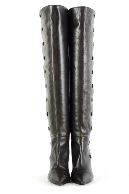 BUUTS L'Autre Chose Hohe Stiefel Leder anthrazit 225079-4